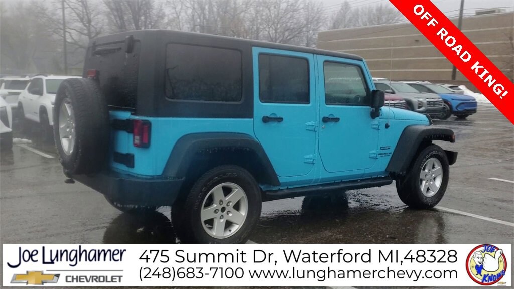 Used 2017 Jeep Wrangler Unlimited Sport 4x4 SUV
