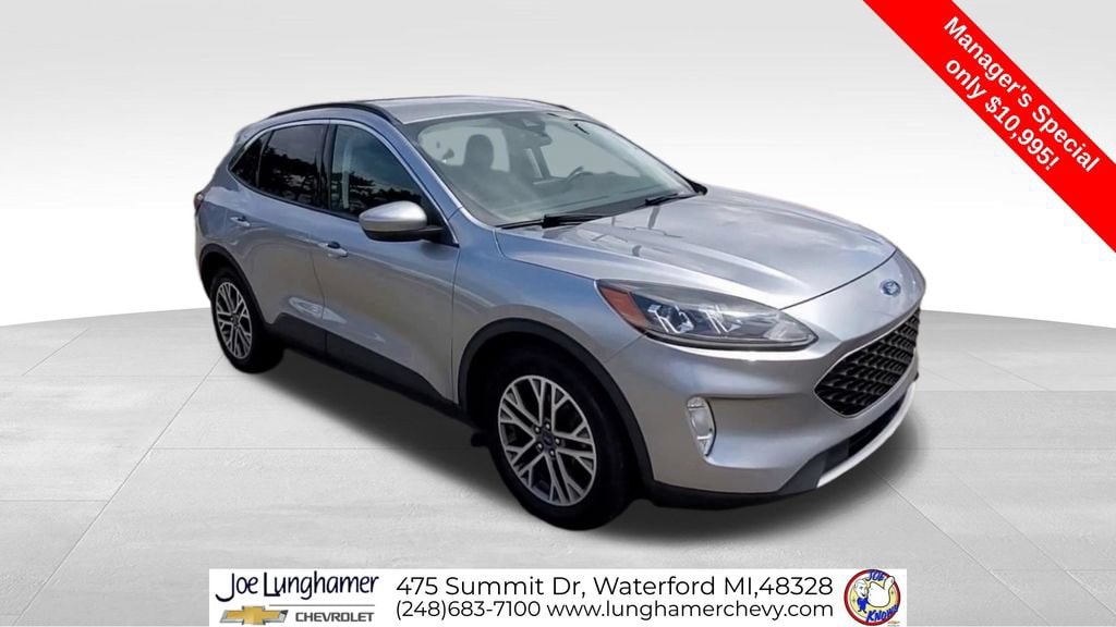 Used 2021 Ford Escape SEL with VIN 1FMCU0H65MUA58366 for sale in Waterford, MI