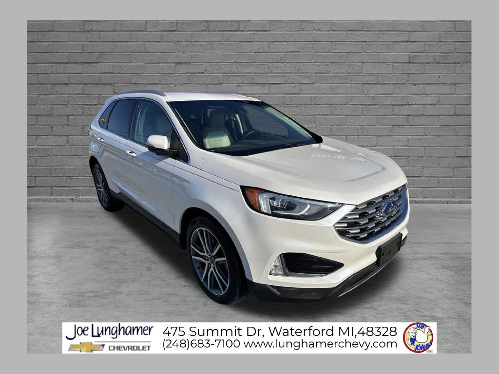 Used 2019 Ford Edge Titanium with VIN 2FMPK3K96KBB08349 for sale in Waterford, MI