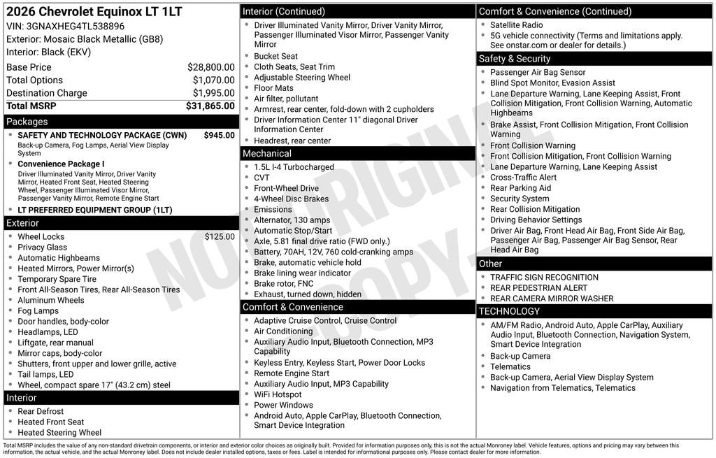2026 Chevrolet Equinox LT - Photo 10