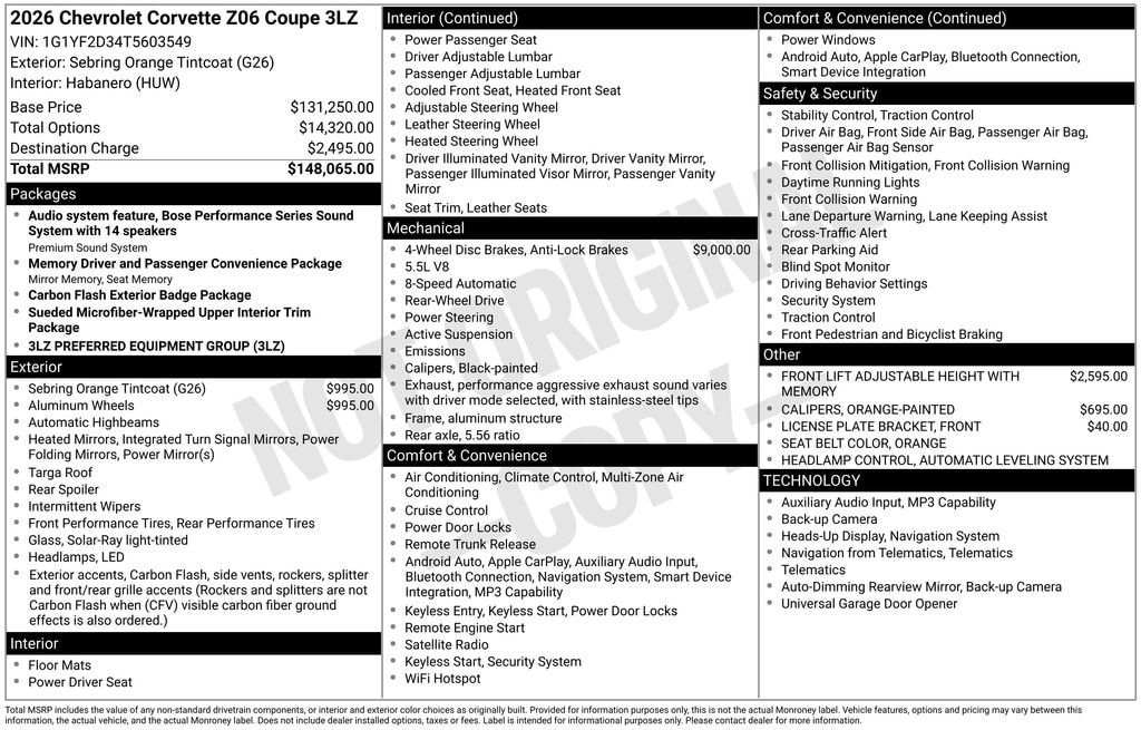 2026 Chevrolet Corvette 3LZ - Photo 11