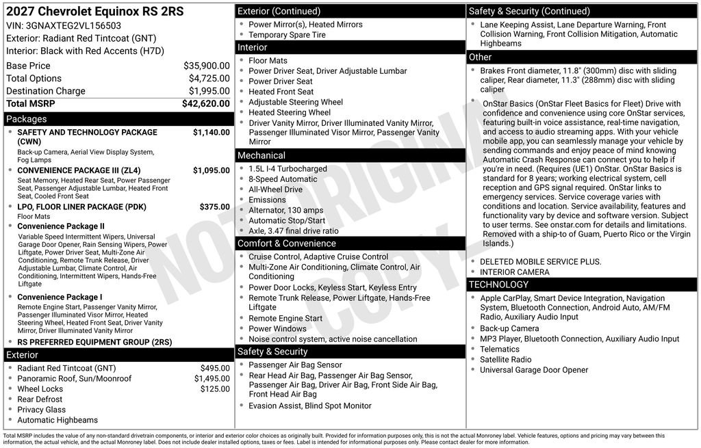 2027 Chevrolet Equinox RS - Photo 11