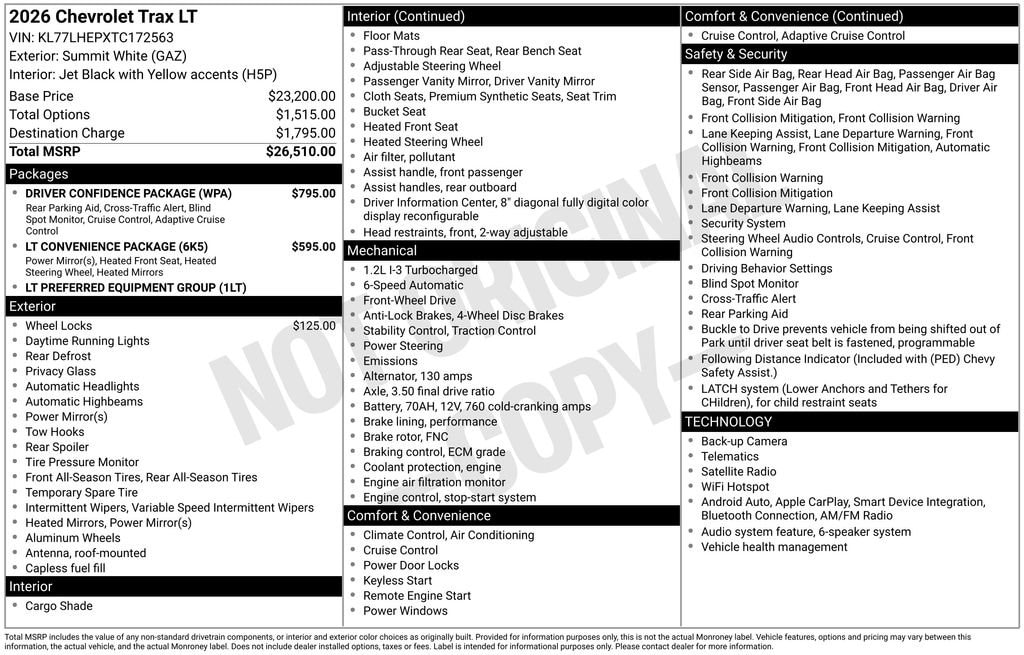 2026 Chevrolet Trax LT - Photo 11