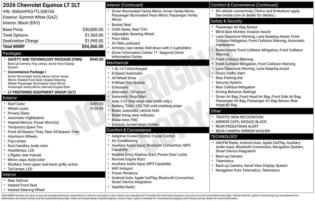 2026 Chevrolet Equinox LT - Photo 11