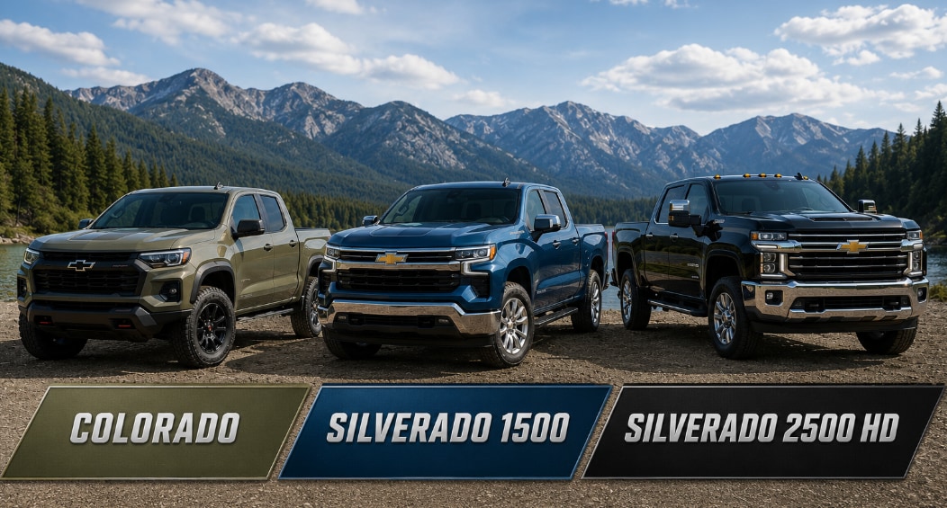 2026 Chevrolet Truck Lineup Comparison.