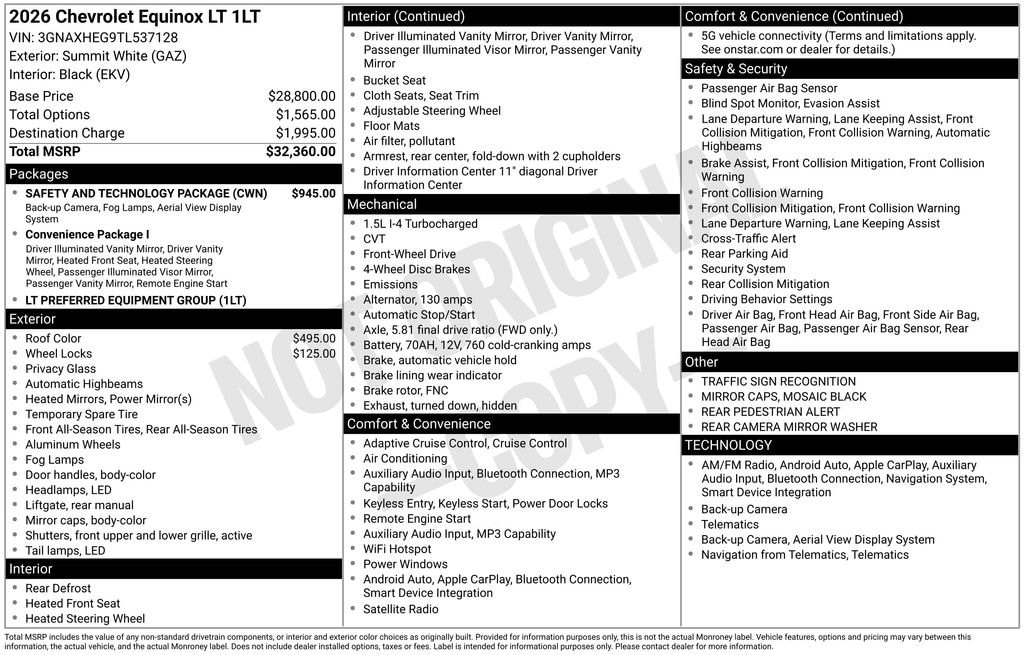 2026 Chevrolet Equinox LT - Photo 11