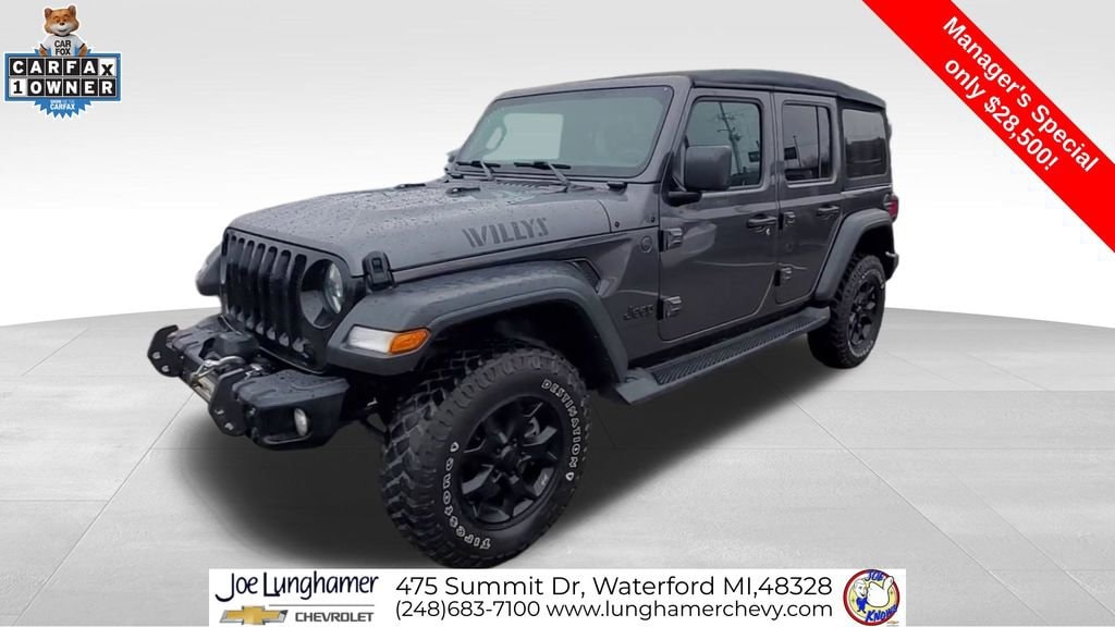 Used 2023 Jeep Wrangler 4-Door Willys 4x4 SUV