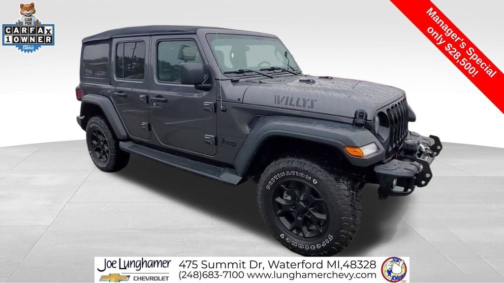 Used 2023 Jeep Wrangler 4-Door Willys 4x4 SUV
