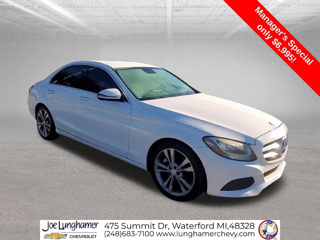 Used 2016 Mercedes-Benz C-Class C300 with VIN 55SWF4JB6GU159258 for sale in Waterford, MI
