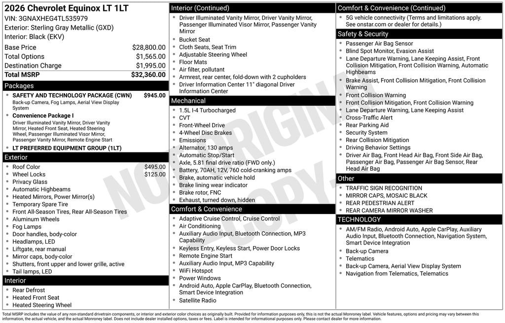 2026 Chevrolet Equinox LT - Photo 11