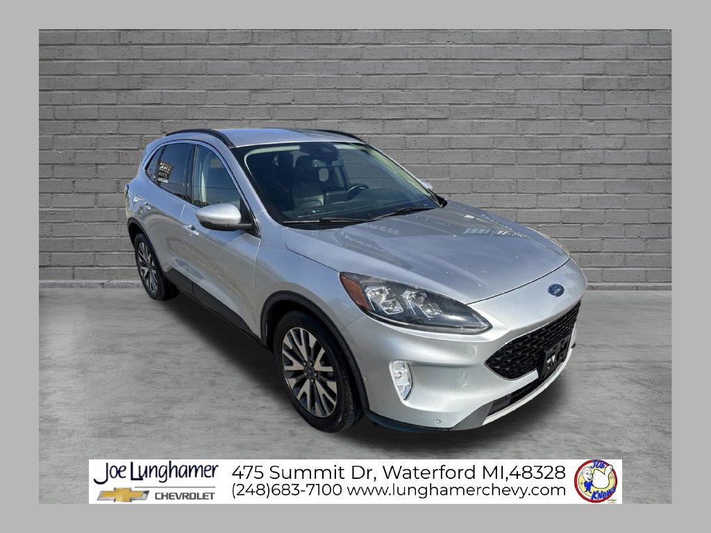 Used 2020 Ford Escape Titanium with VIN 1FMCU9J95LUB16239 for sale in Waterford, MI