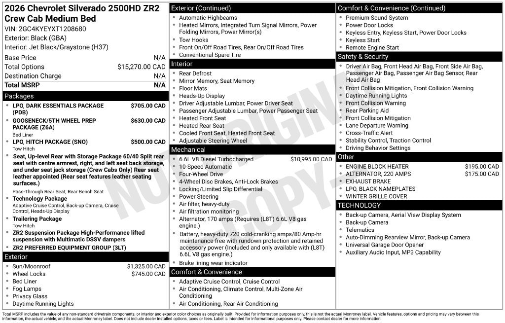 2026 Chevrolet Silverado 2500 HD ZR2 - Photo 11