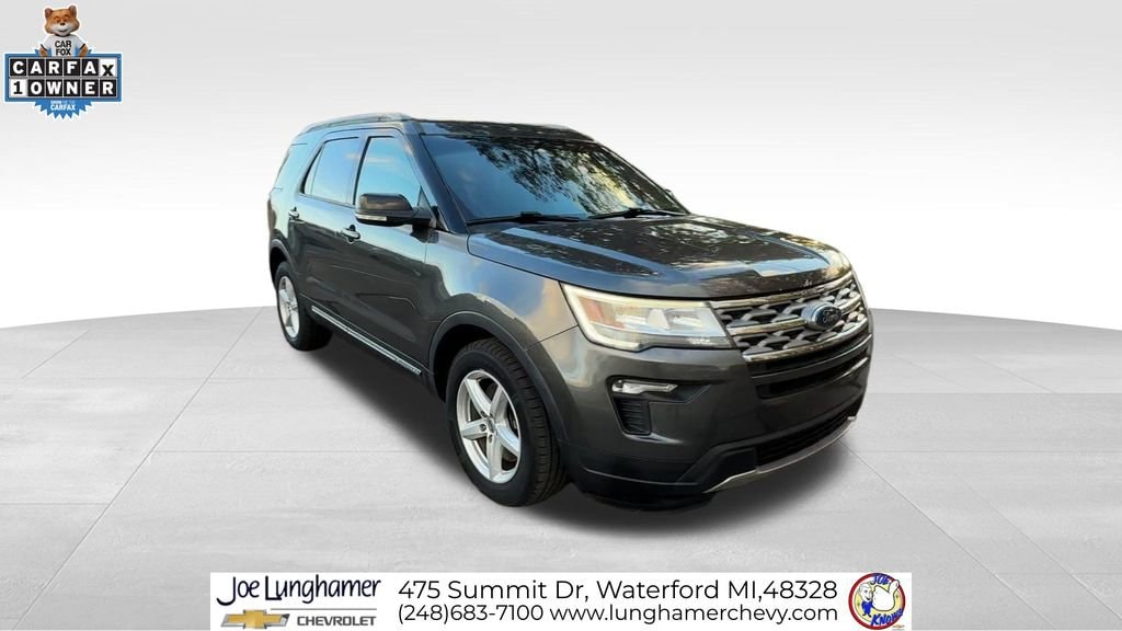 Used 2018 Ford Explorer XLT with VIN 1FM5K7DH0JGA41158 for sale in Waterford Township, MI