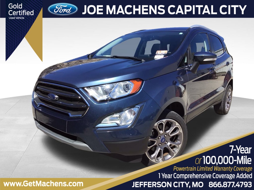 Certified 2022 Ford EcoSport Titanium with VIN MAJ6S3KL3NC461704 for sale in Columbia, MO