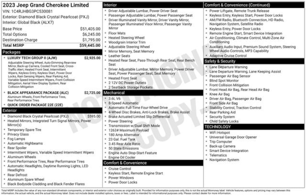 Used 2023 Jeep Grand Cherokee Limited SUV