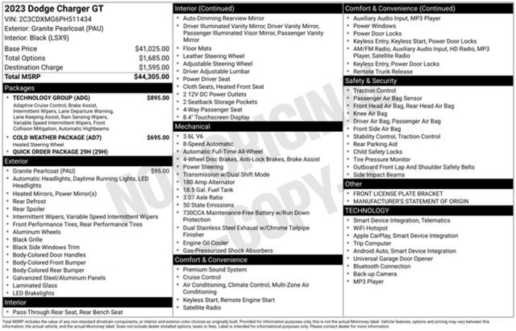 Used 2023 Dodge Charger GT Sedan