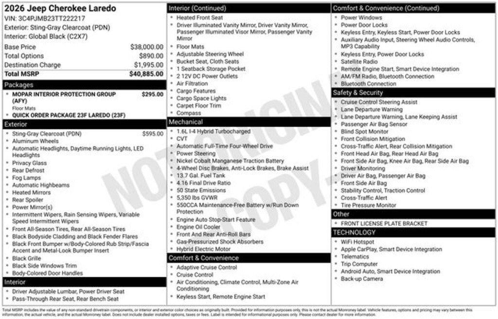 Used 2026 Jeep Cherokee Laredo SUV