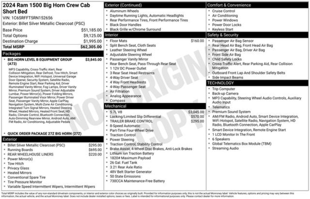 Used 2024 Ram 1500 Big Horn/Lone Star Truck