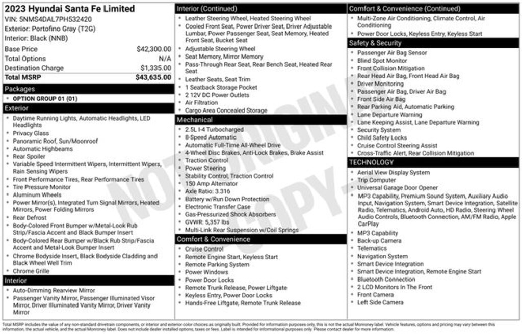 Used 2023 Hyundai Santa Fe Limited SUV