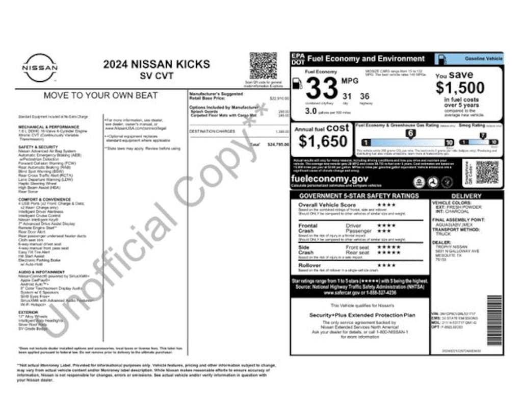 Used 2024 Nissan Kicks SV SUV