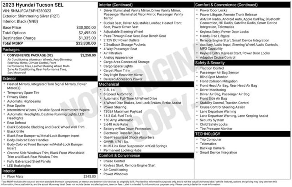 Certified 2023 Hyundai Tucson SEL SUV