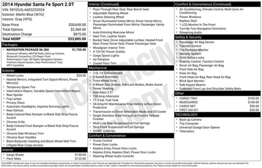 Used 2014 Hyundai Santa Fe Sport 2.0T SUV