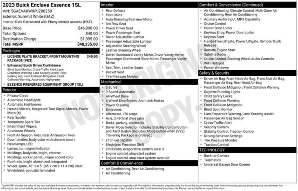 Used 2023 Buick Enclave Essence SUV