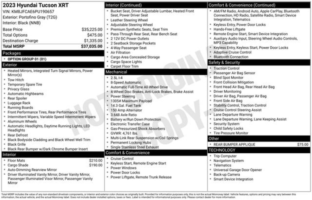 Used 2023 Hyundai Tucson XRT SUV