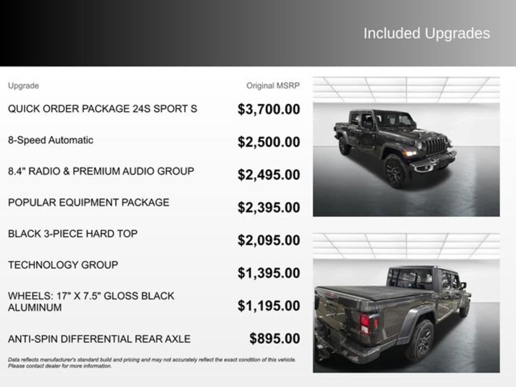 Used 2023 Jeep Gladiator Sport S Truck