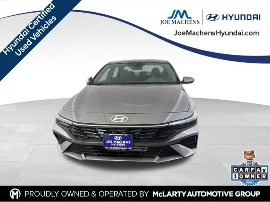 Used 2025 Hyundai Elantra Hybrid Blue Sedan