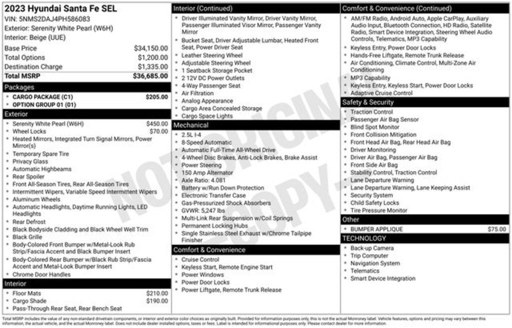 Used 2023 Hyundai Santa Fe SEL SUV