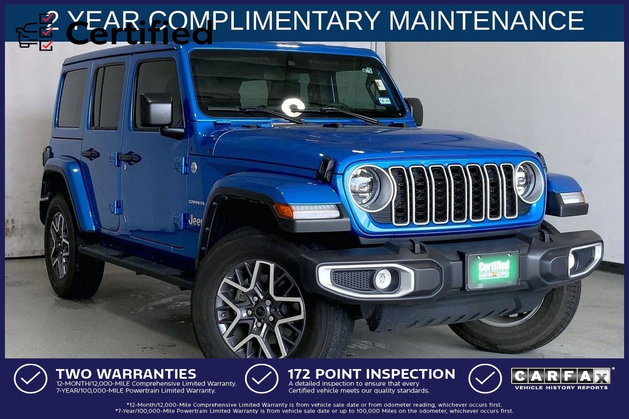 Hydro Blue Pearl Coat 2024 Jeep Wrangler SUV / Crossover Four-Wheel Drive 8-Speed Automatic