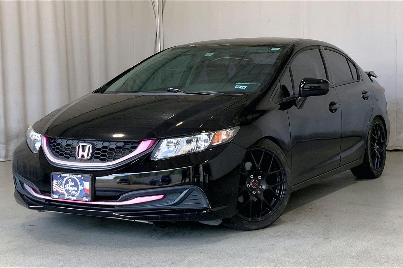 Used 2014 Honda Civic LX with VIN 19XFB2F53EE250009 for sale in Jersey Village, TX