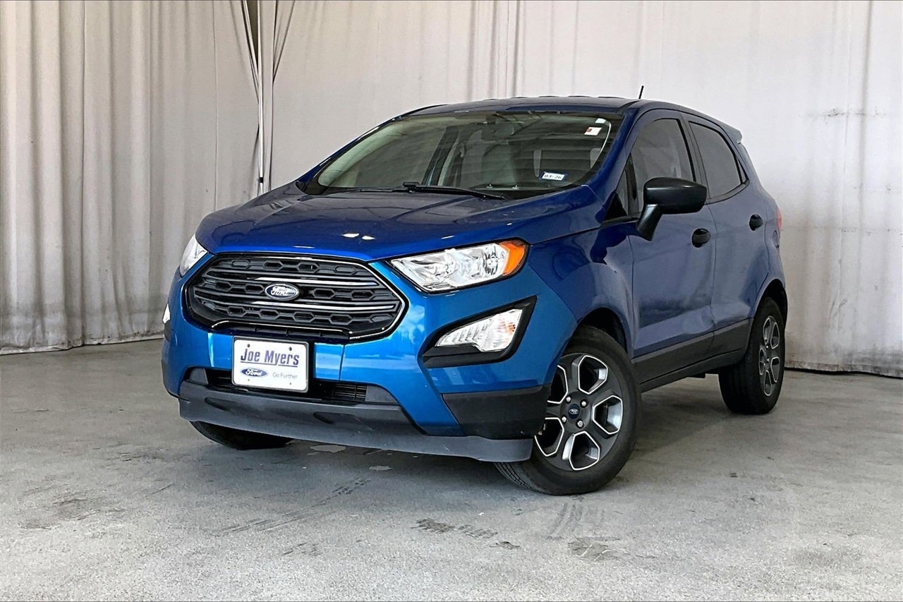 Certified 2021 Ford EcoSport S with VIN MAJ3S2FE1MC450482 for sale in Jersey Village, TX