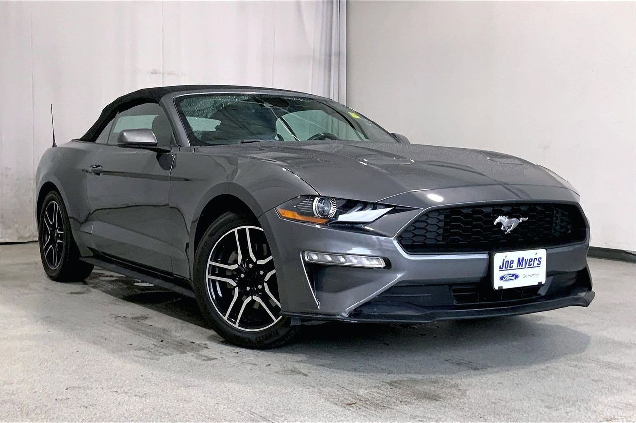 Carbonized Gray Metallic 2022 Ford Mustang EcoBoost Premium Convertible RWD Convertible Rear-Wheel Drive Automatic