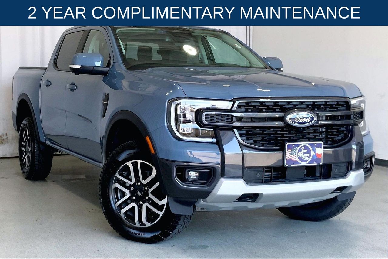 Blue (Azure Gray Metallic) 2025 Ford Ranger Pickup Truck Four-Wheel Drive Automatic