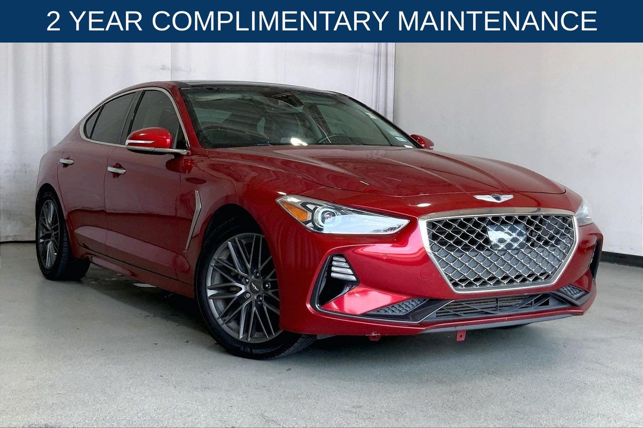 Havana Red 2020 Genesis G70 Sedan Rear-Wheel Drive 8-Speed Automatic