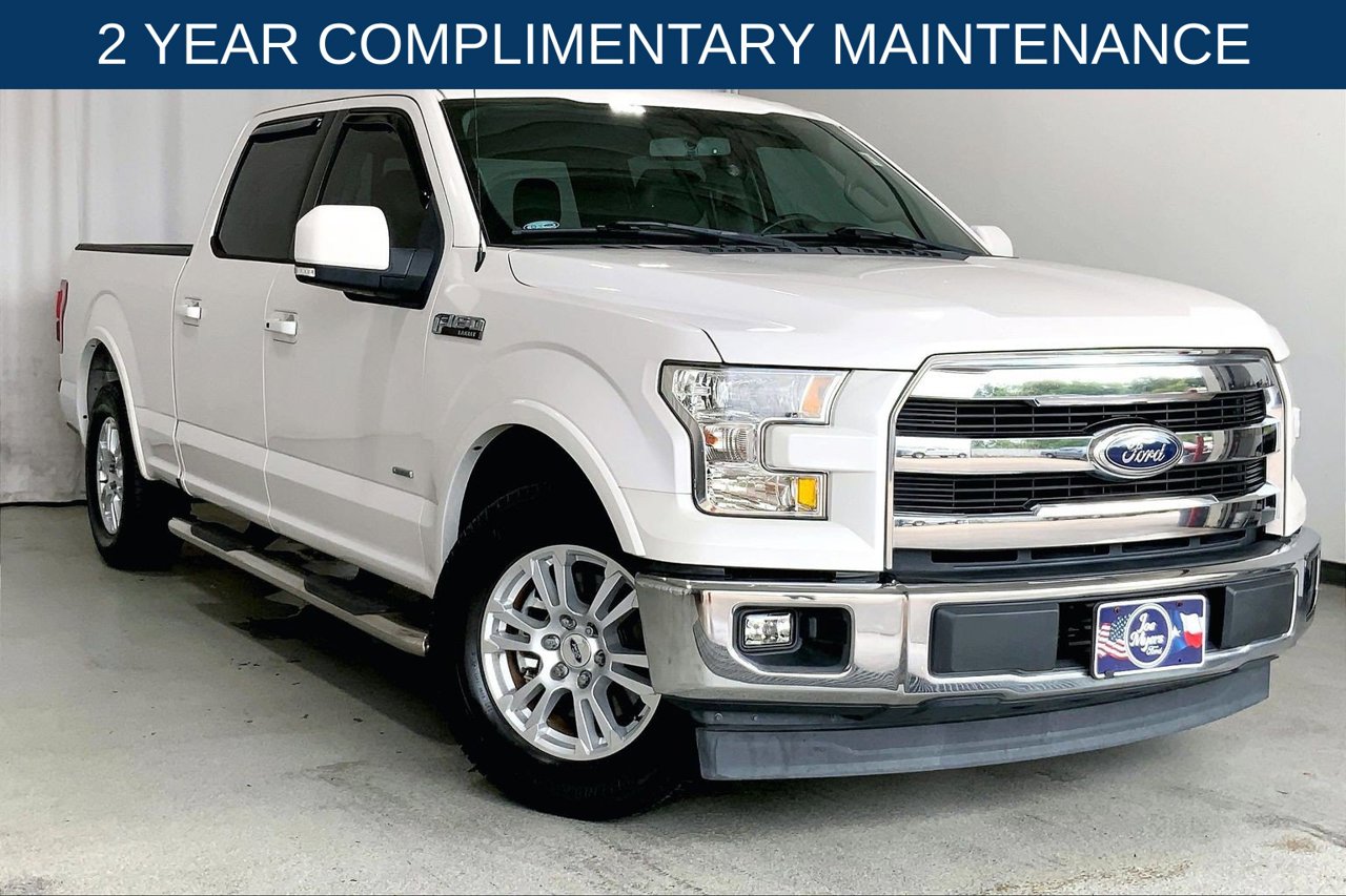 White Platinum Clearcoat Metallic 2017 Ford F-150 Pickup Truck 4X2 6-Speed Automatic