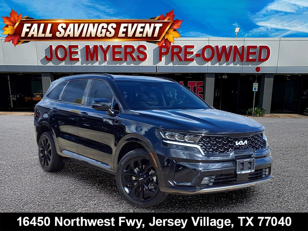 Ebony Black 2023 Kia Sorento SUV / Crossover All-Wheel Drive 8-Speed Dual Clutch