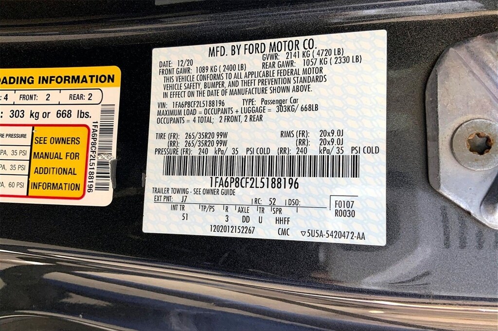 Used 2020 Ford Mustang GT Premium Coupe