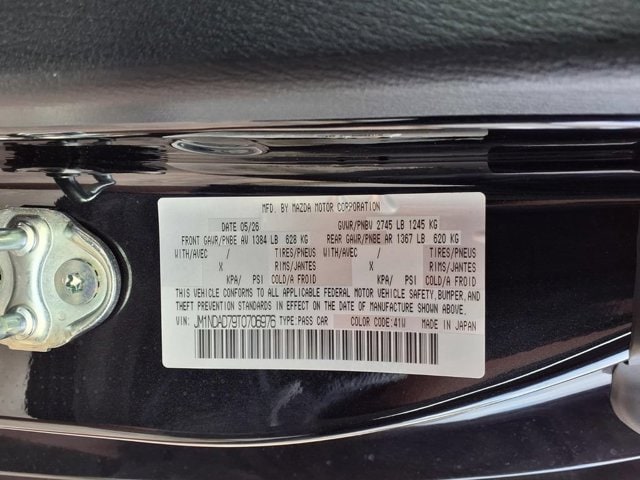 New 2026 Jet Black Mica Mazda Grand Touring image 7