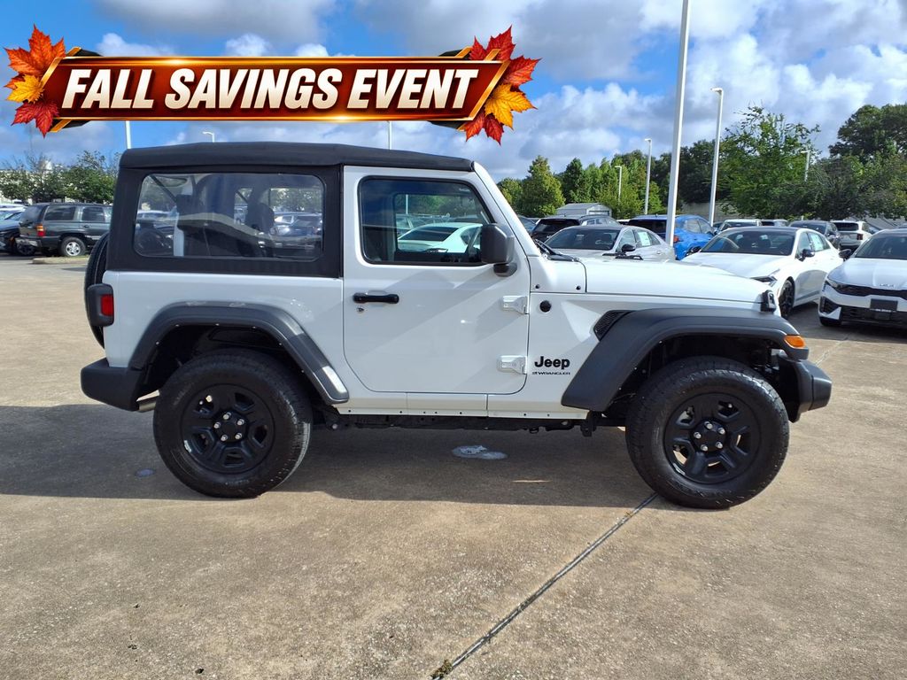 Used 2025 Bright White Clearcoat Jeep Sport image 6