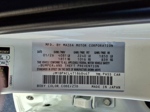 New 2026 Snowflake White Pearl Mazda 2.5 S Preferred image 7