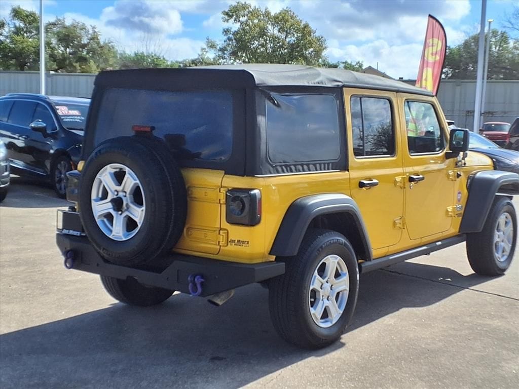 Used 2019 Baja Yellow Clearcoat Jeep Unlimited Sport S image 4