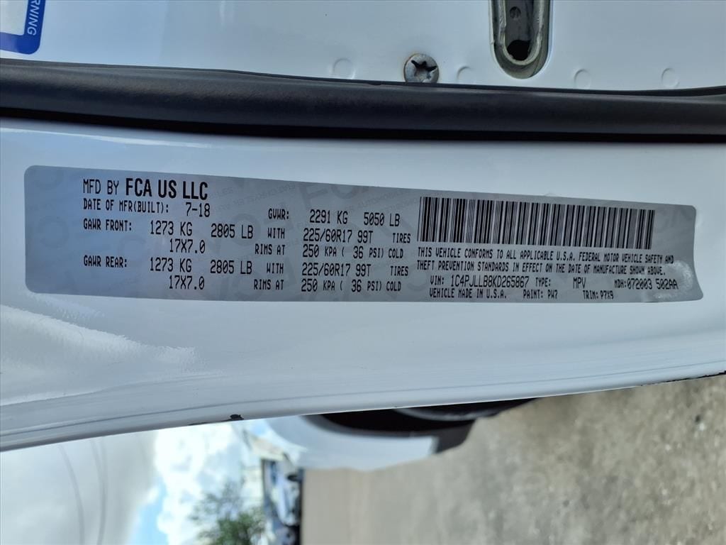 Used 2019 Bright White Clearcoat Jeep Latitude Plus image 13