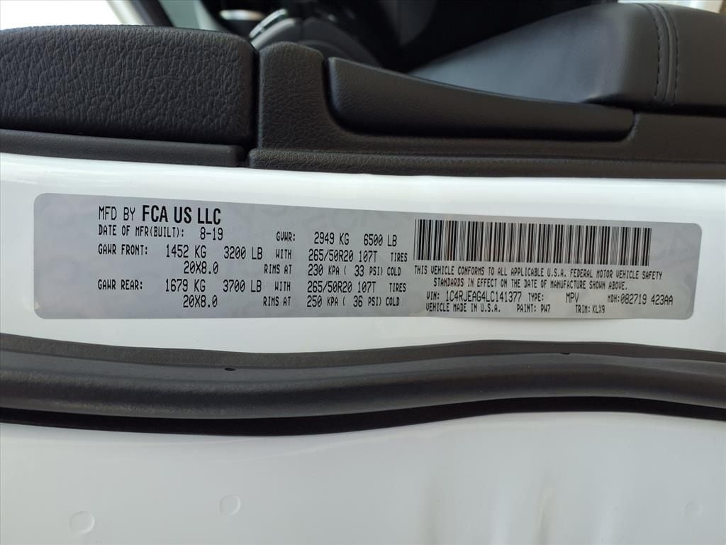 Used 2020 Bright White Clearcoat Jeep Altitude image 13