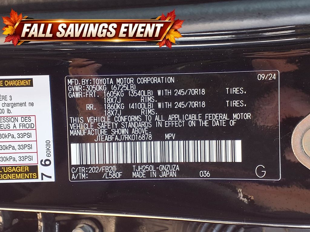 Used 2024 Black Toyota 1958 image 13