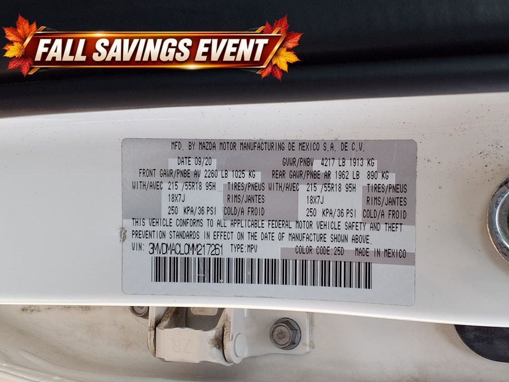 Used 2021 Snowflake White Pearl Mica Mazda Preferred image 14