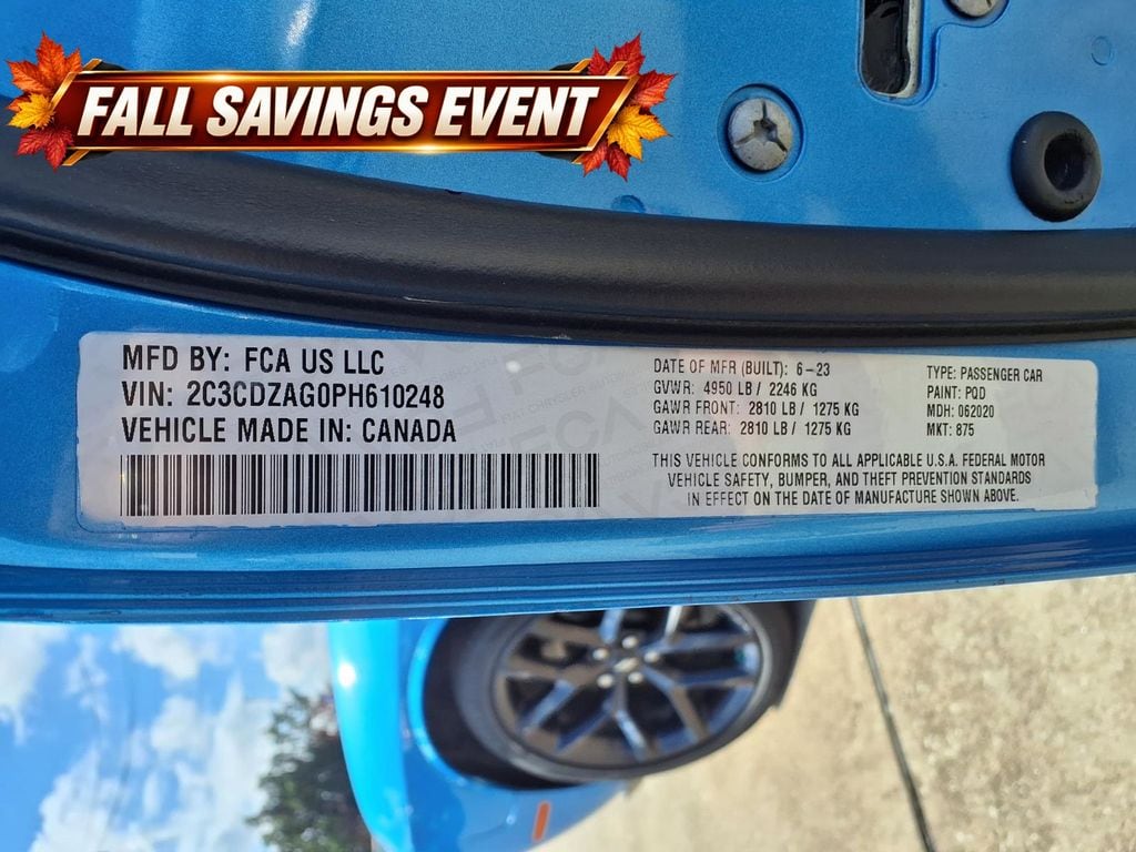 Used 2023 B5 Blue Pearlcoat Dodge SXT image 13
