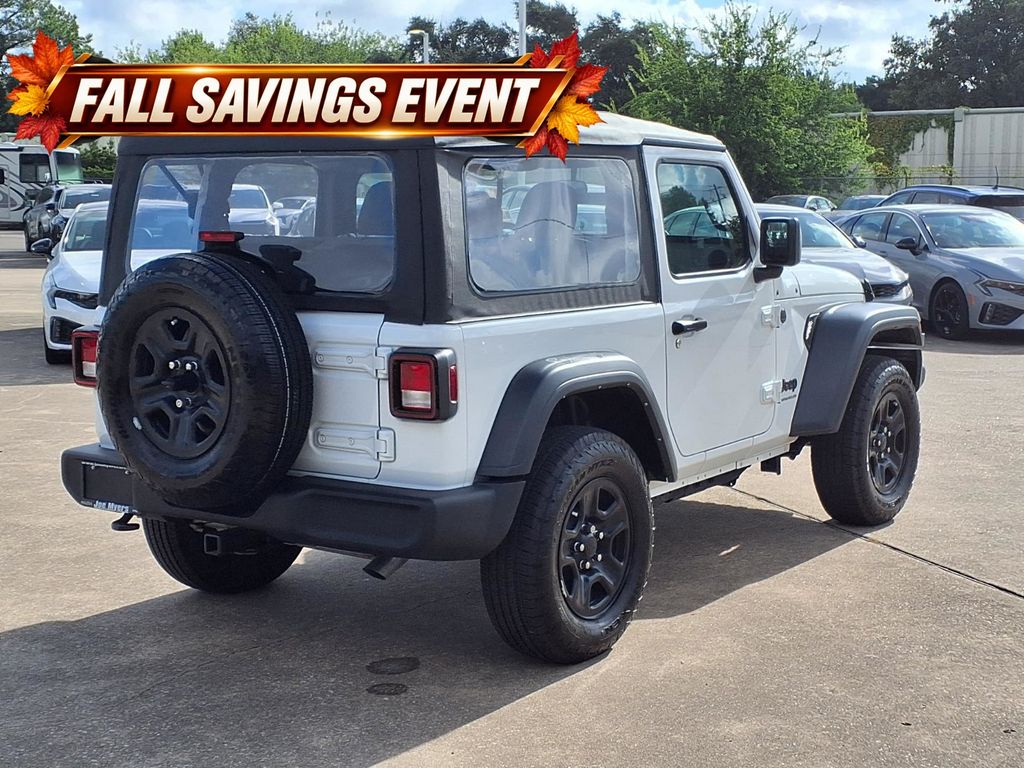 Used 2025 Bright White Clearcoat Jeep Sport image 4